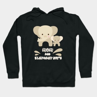 Baby Elephant and Mom Hoodie